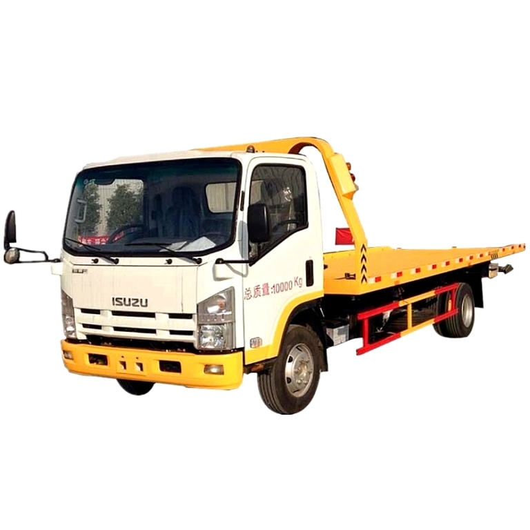 ISUZU NKR 3 ton flatbed wrecker truck with crane - Isuzu Truck ...