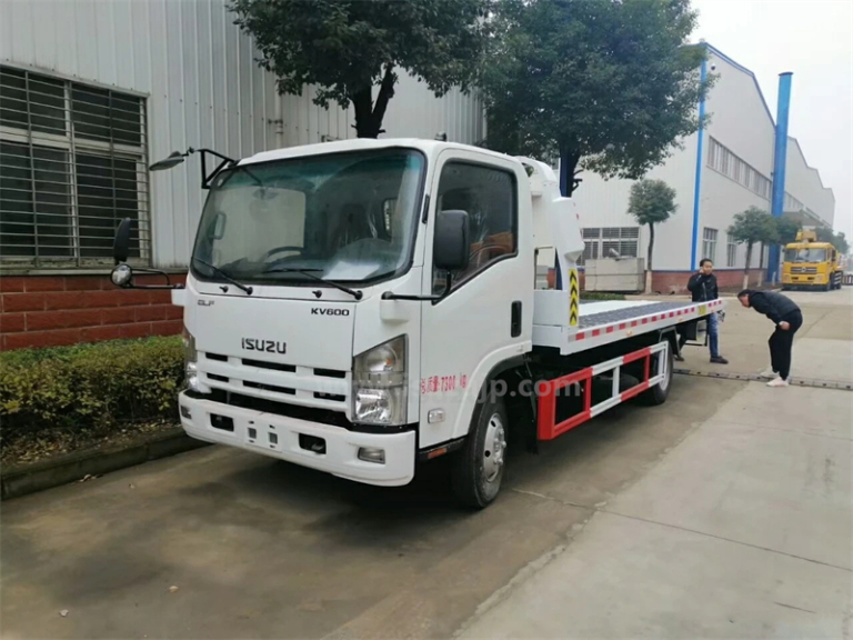 Isuzu KV600 flatbed wrecker photo - Isuzu Truck Manufacturer | Tanker ...