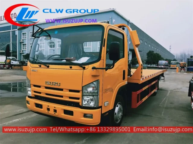 camion de remorquage dépanneuse isuzu 600p 4 ton pont lit diapositives lit  fournisseurs,fabricants,usines de Chine