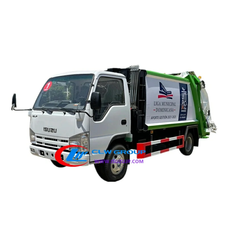 Camion de compacteur de déchets 10tonnes 14m3 avec bras pivotant