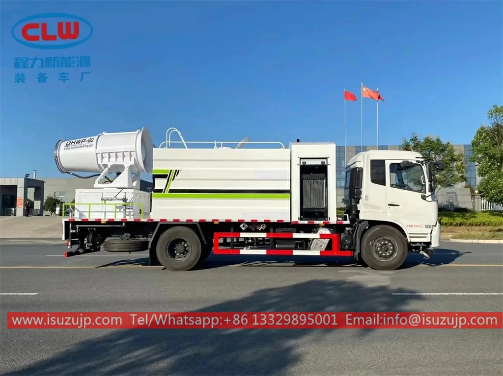 Dongfeng 12m3 water truck with dust suppression system