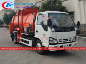 ISUZU 4 ton waste bin truck sale Panama