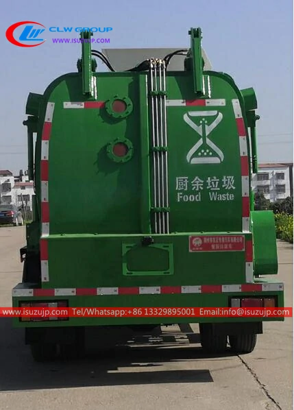 ISUZU 5m3 food waste truck for sale in Papua New Guinea