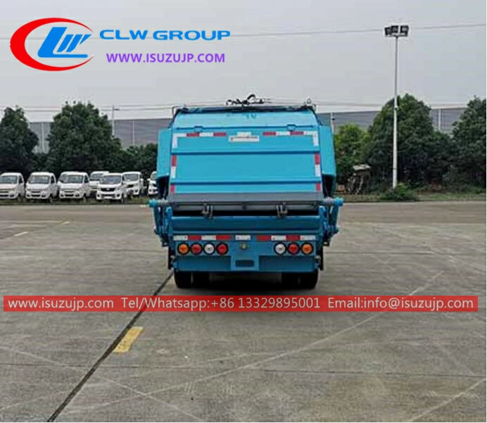 ISUZU 6cbm rear loader waste truck for sale in Tajikistan