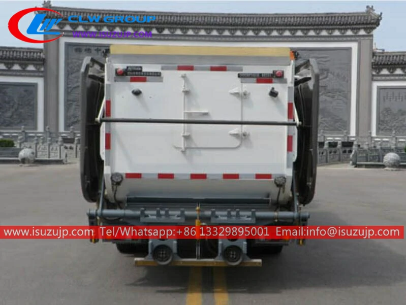 ISUZU M600 rear load trash truck price in Palau