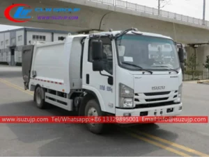 ISUZU M600 rear load trash truck sale in Palau