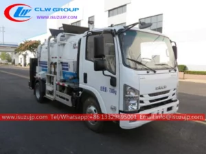 ISUZU NNR automated trash truck sale in Haiti