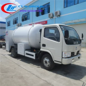 Dongfeng 5m3 lpg tanker truck for sale Uzbekistan