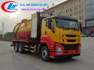 ISUZU 20cbm industrial vacuum truck Uzbekistan