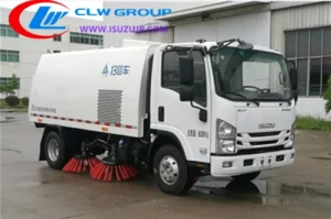 ISUZU KV100 4ton parking lot sweeper truck for sale East Timor