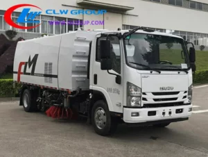 ISUZU NPR 8 ton sweeping truck Libya