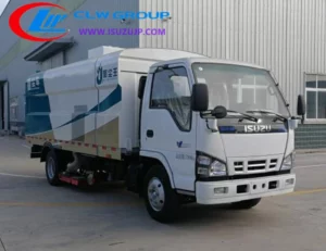 Isuzu 5 cubic meters sweeper truck Kyrgyzstan