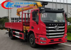 6 wheel Hongyan 8ton Xcmg truck crane Sierra Leone