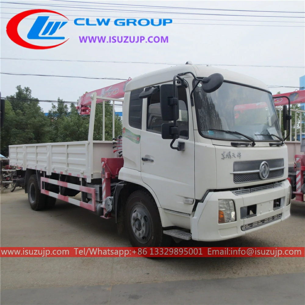 Dongfeng 8 ton service truck cranes