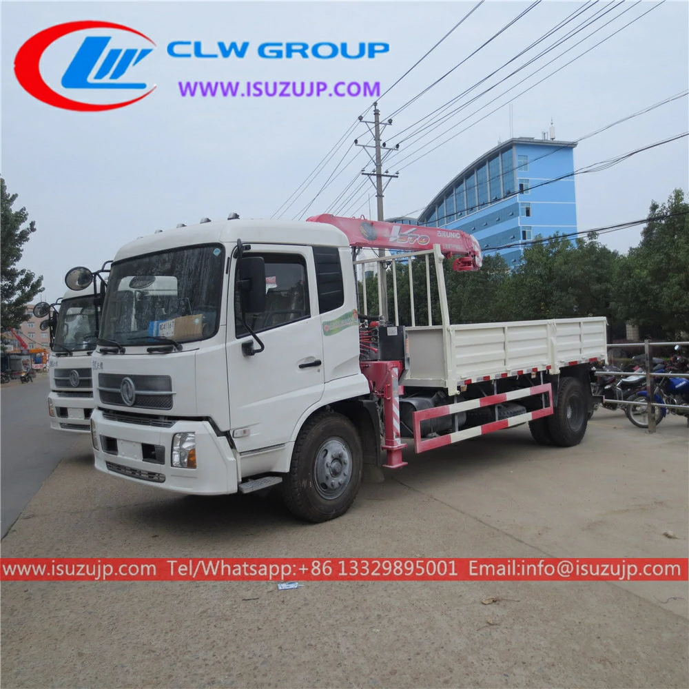 Dongfeng 8T mounted crane truck