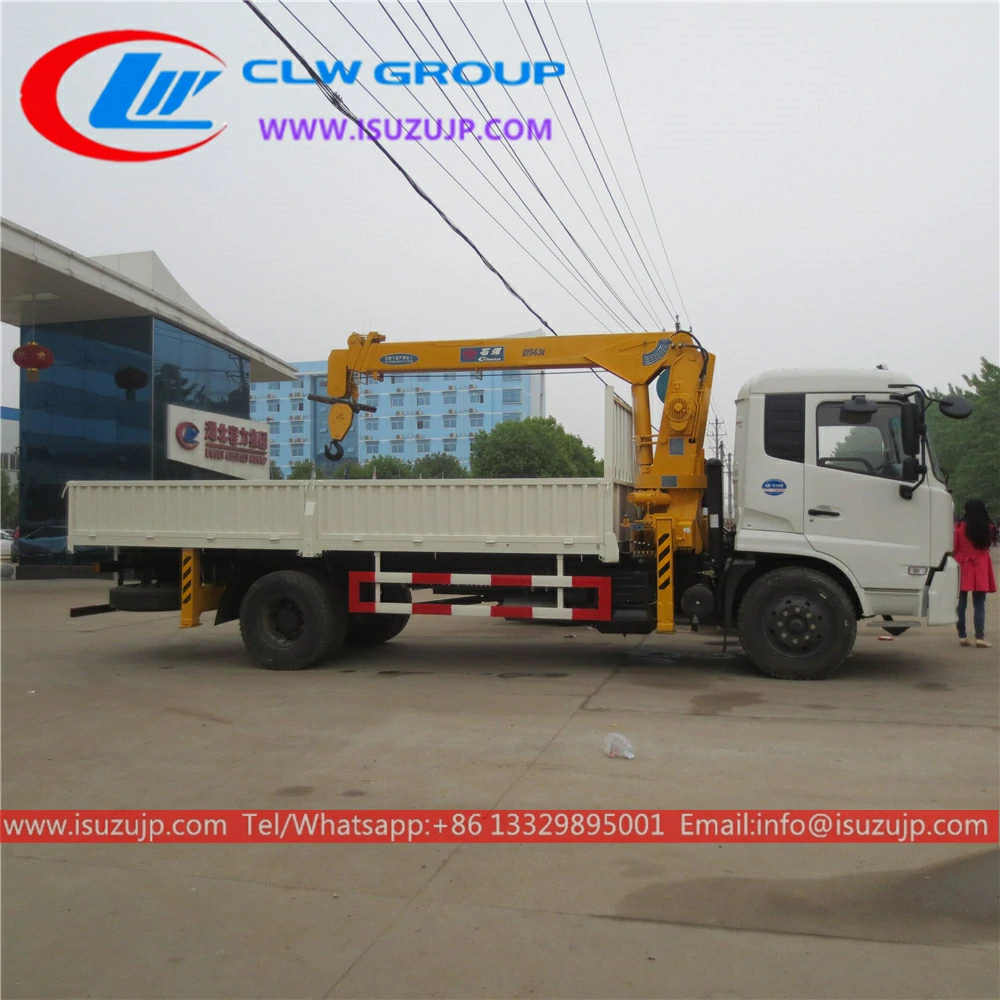 Dongfeng 8ton knuckle crane truck