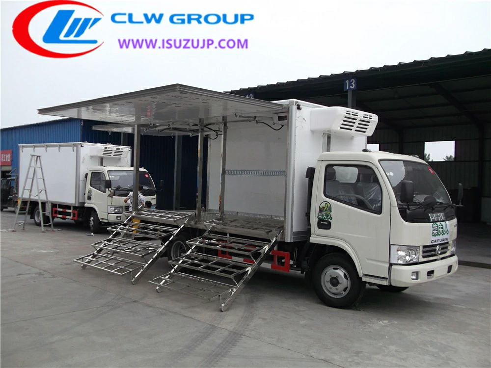 Dongfeng Vegetable freezer box truck price Turkey