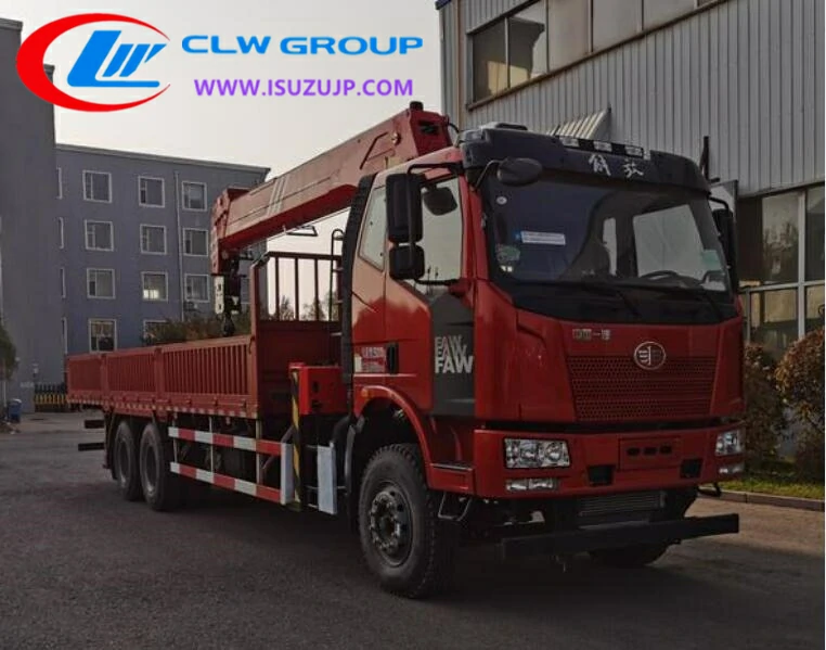 FAW boom truck 10 ton sale Burkina Faso