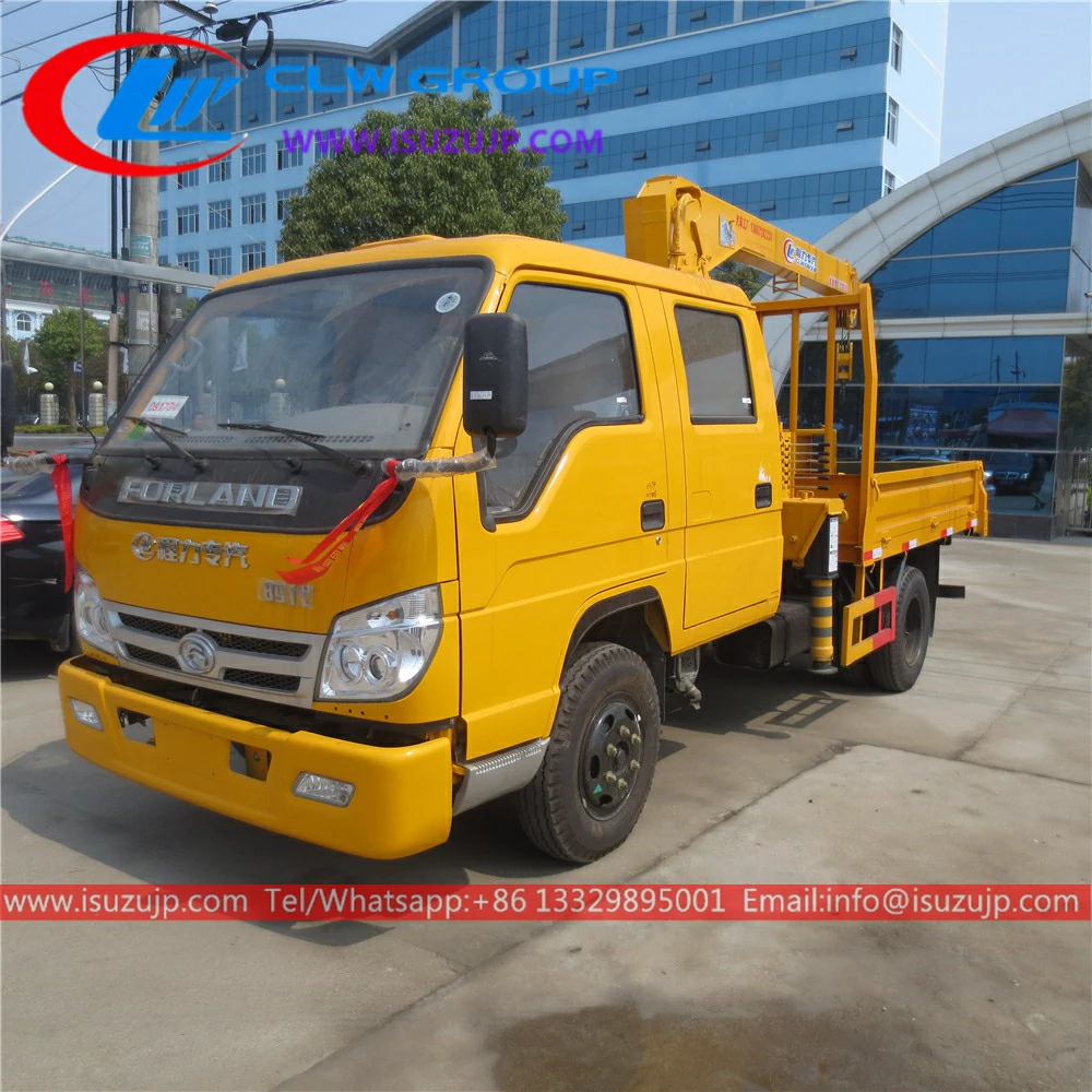 Foton 3 ton elevate crane trucks