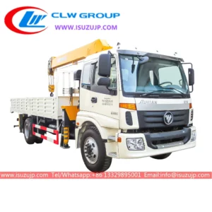 Foton Auman 12T boom truck crane for sale Uzbekistan