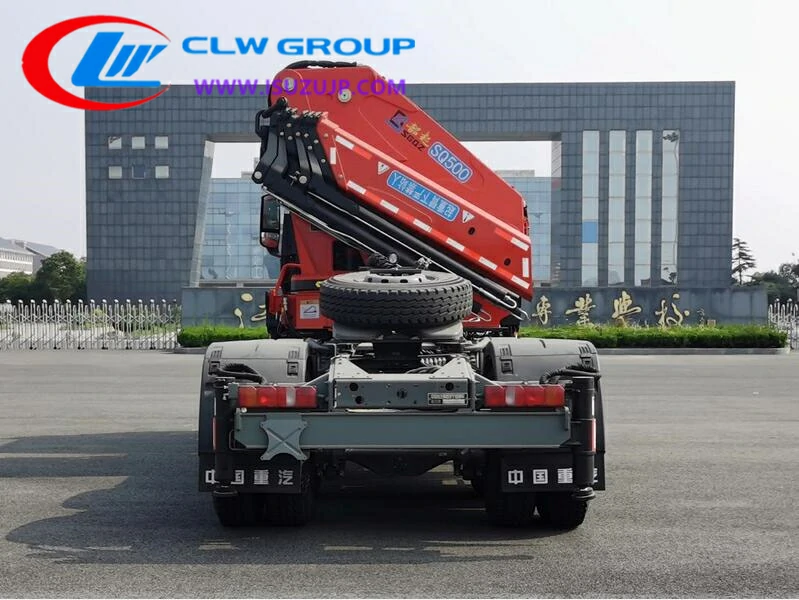 HOWO 18T prime mover crane truck price Colombia