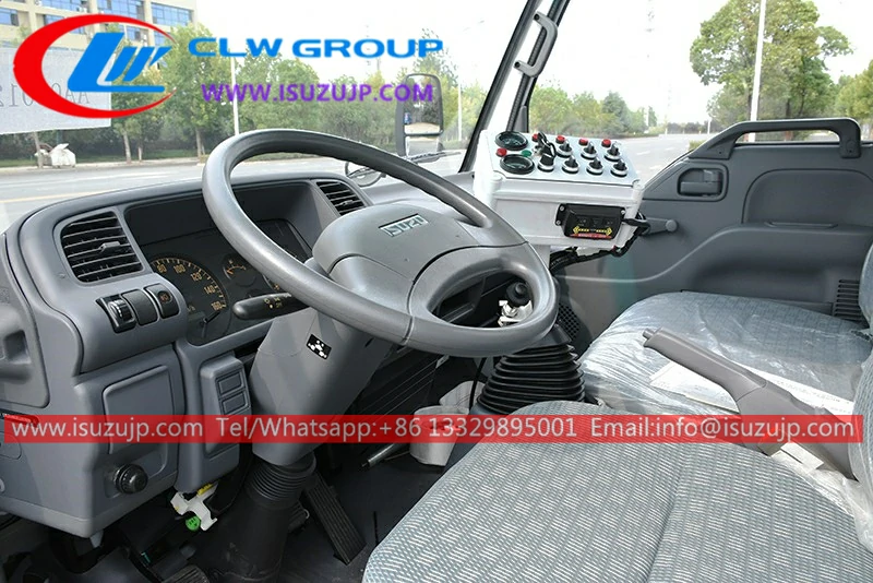 Isuzu NHR street sweeping truck cab Interior Picture