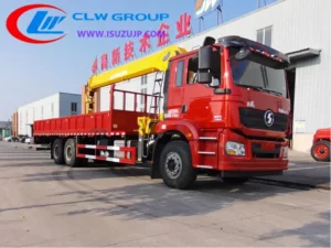 Shacman 12T hydraulic truck cranes for sale Senegal