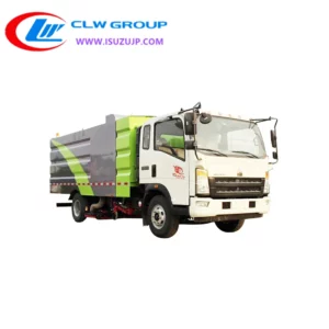 Sinotruk Howo 8m3 street cleaner car Rwanda