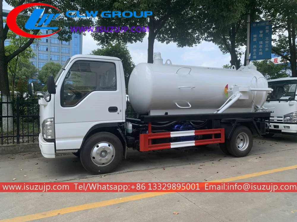 Isuzu 5cbm sewage pump truck