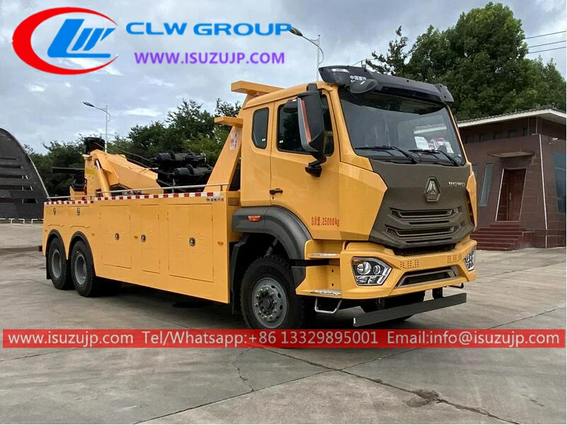 HOWO 25 ton heavy duty wrecker Madagascar