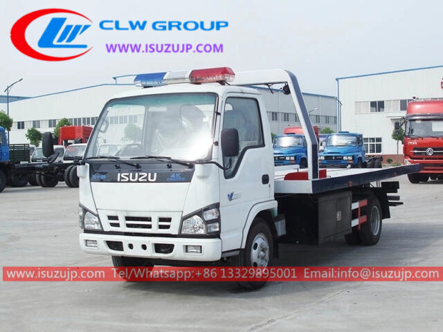 Isuzu NKR flatbed wrecker shipping to Benin