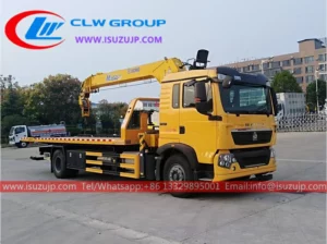 HOWO 10T semi truck tow truck crane Central Africa