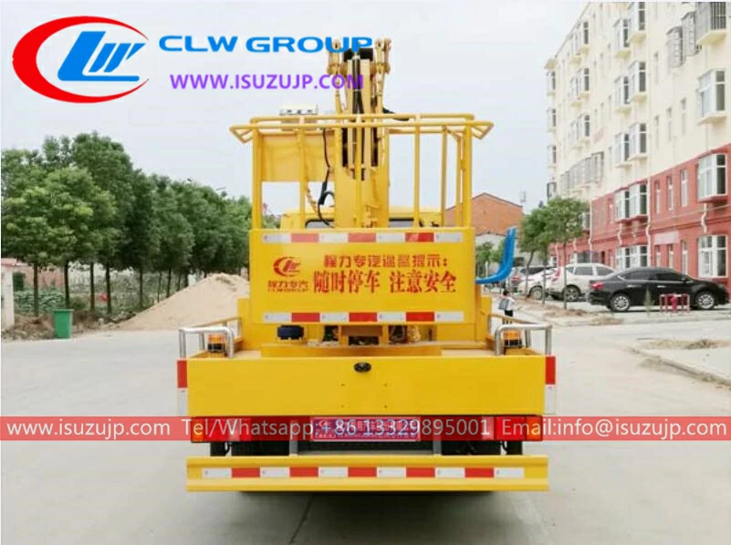 Isuzu 14m telescopic boom lift truck Saudi Arabia