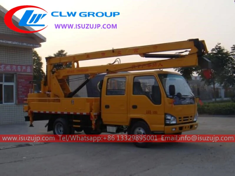 Isuzu double row seat aerial lift work trucks Benin