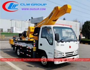 Isuzu small articulated boom truck East Timor