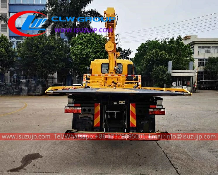 JAC 8T flatbed tow truck crane Mongolia