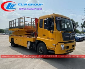 Dongfeng 14m scissor lift platform truck Senegal