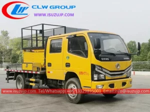 Dongfeng 8meters scissor lift flatbed truck Malawi