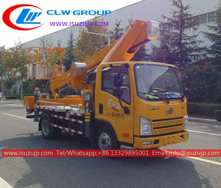 FAW 21meters socage bucket trucks Colombia