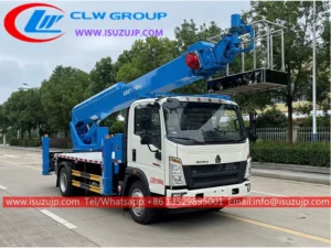 HOWO 20M aerial lift bucket truck Gambia