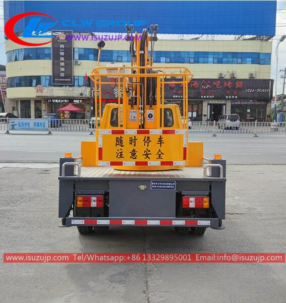 JMC 14meters lorry mounted cherry picker Guatemala