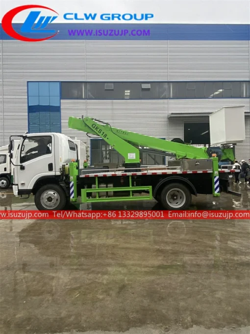 4x4 18meters Isuzu telescopic boom manlifter truck