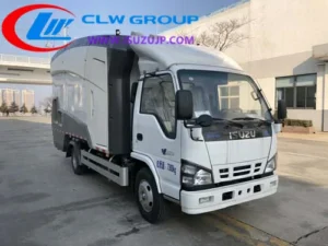 ISUZU 600P garbage bin cleaning truck